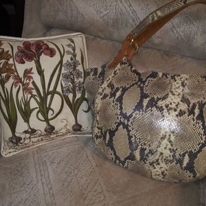 Brahmin Snakeskin purse